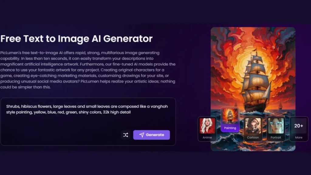 PicLumen AI Image Generator