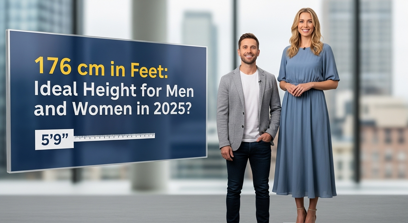 176 cm in feet height comparison chart for men and women in 2025