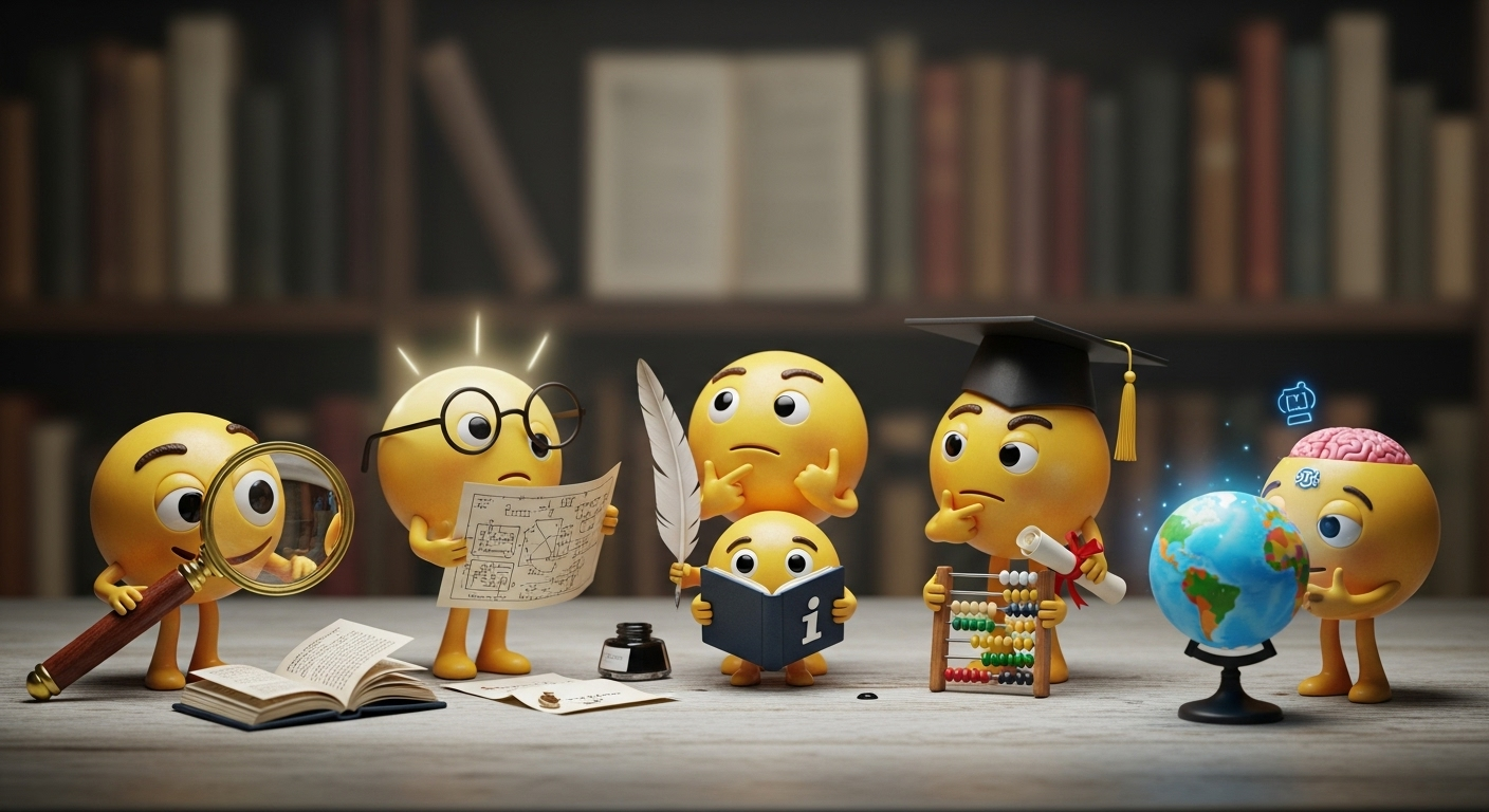 Six smart emoji examples that make you look intelligent in chats and online conversations.